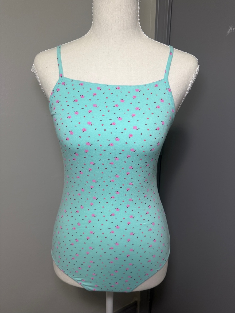 Wild Fable Mint Green Floral Bodysuit